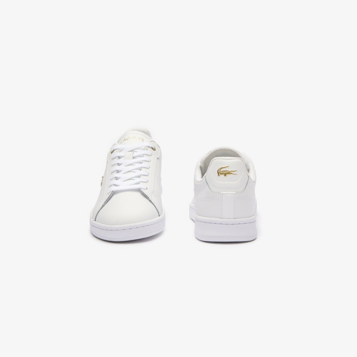 Tenis Lacoste Carnaby Set Blanco / Dorado Mujer