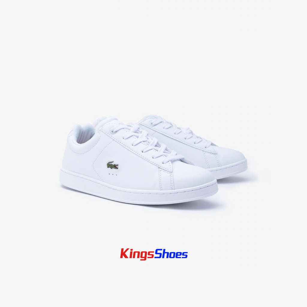 Tenis Lacoste Carnaby Blanco / Rosa Claro Niño