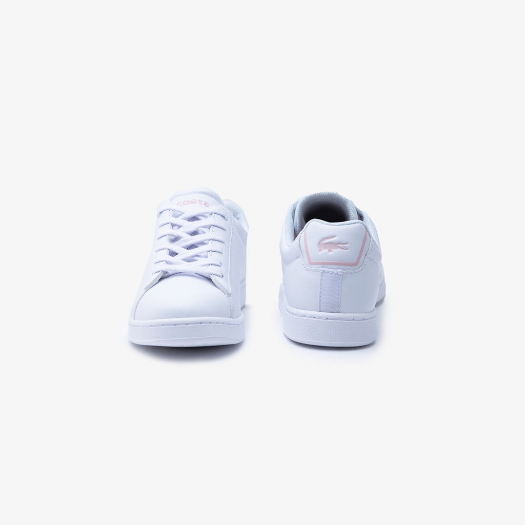 Tenis Lacoste Carnaby Blanco / Rosa Claro Niño
