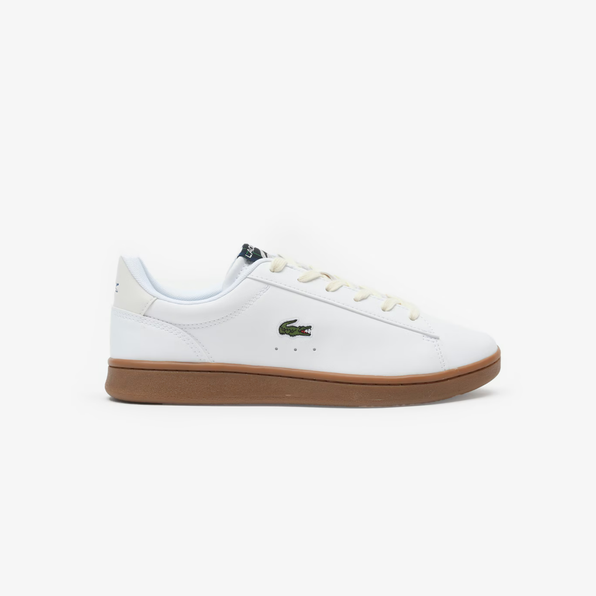 Tenis Lacoste Carnaby Set Blanco / Caramelo Niño