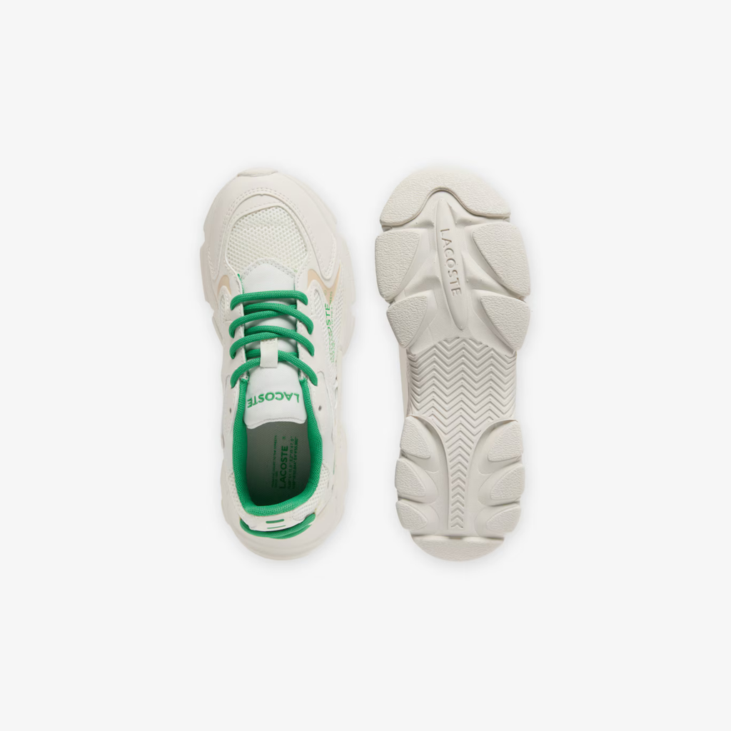 Tenis Lacoste L003 Neo Blanco Hueso / Verde Niño