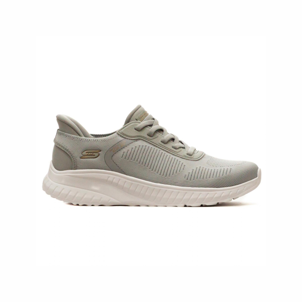 Tenis Skechers Slip-ins BOBS Sport Squad Chaos / Beige Mujer