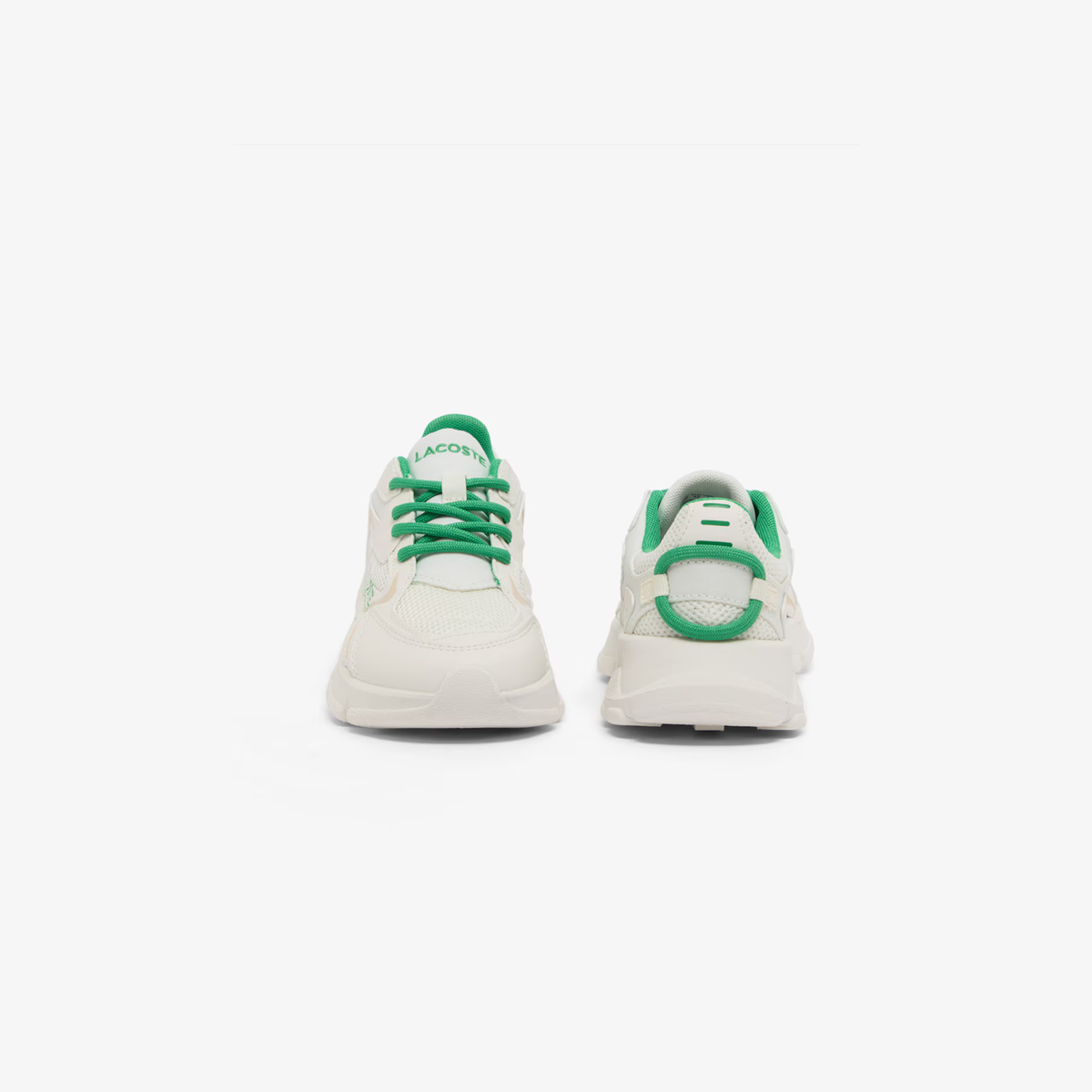 Tenis Lacoste L003 Neo Blanco Hueso / Verde Niño