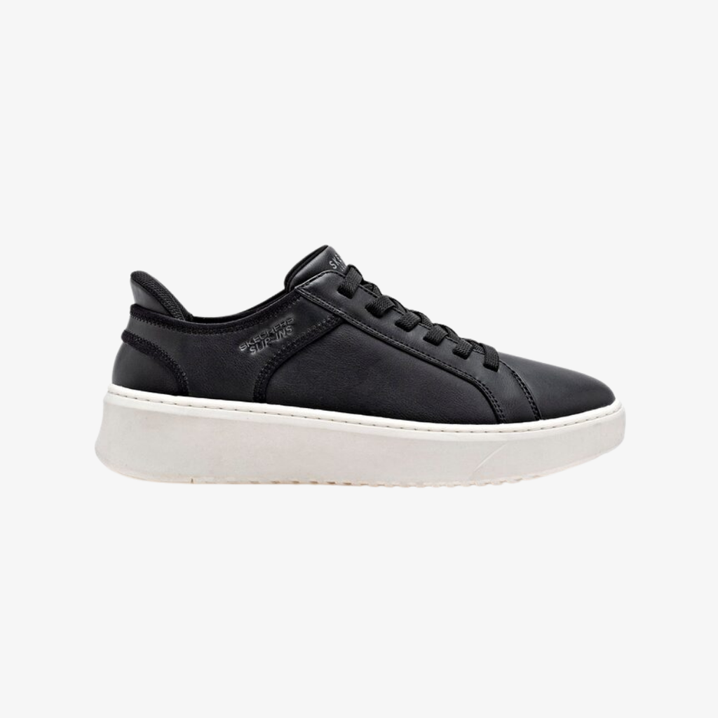Tenis Skechers Street Hombre | Negro con blanco