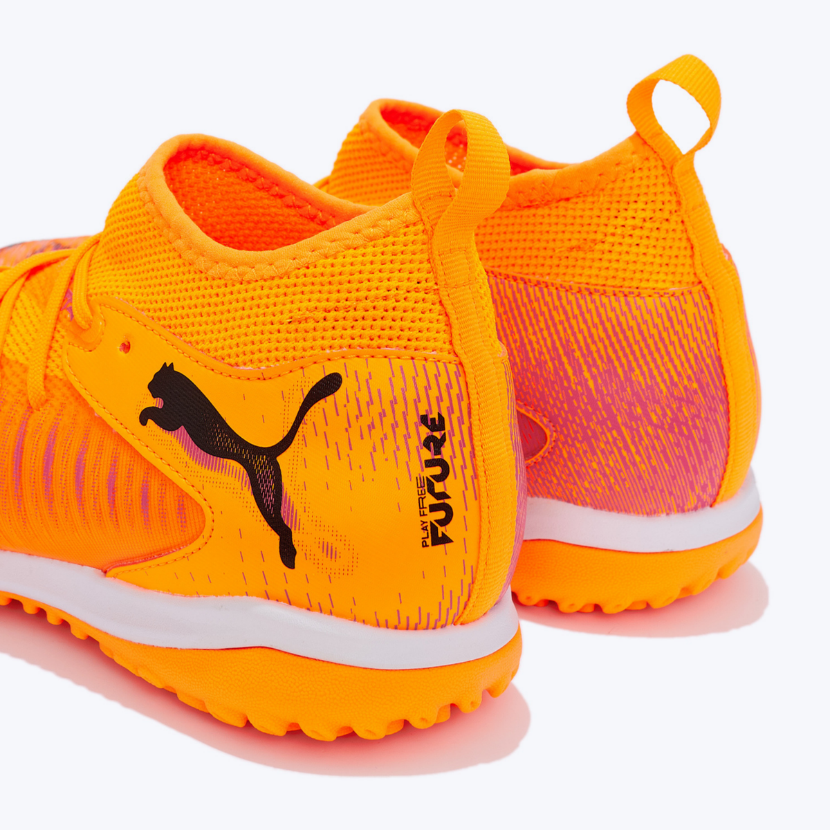 Tenis de Fútbol Puma FUTURE 8 MATCH TT Mid Naranja / Negro Niño