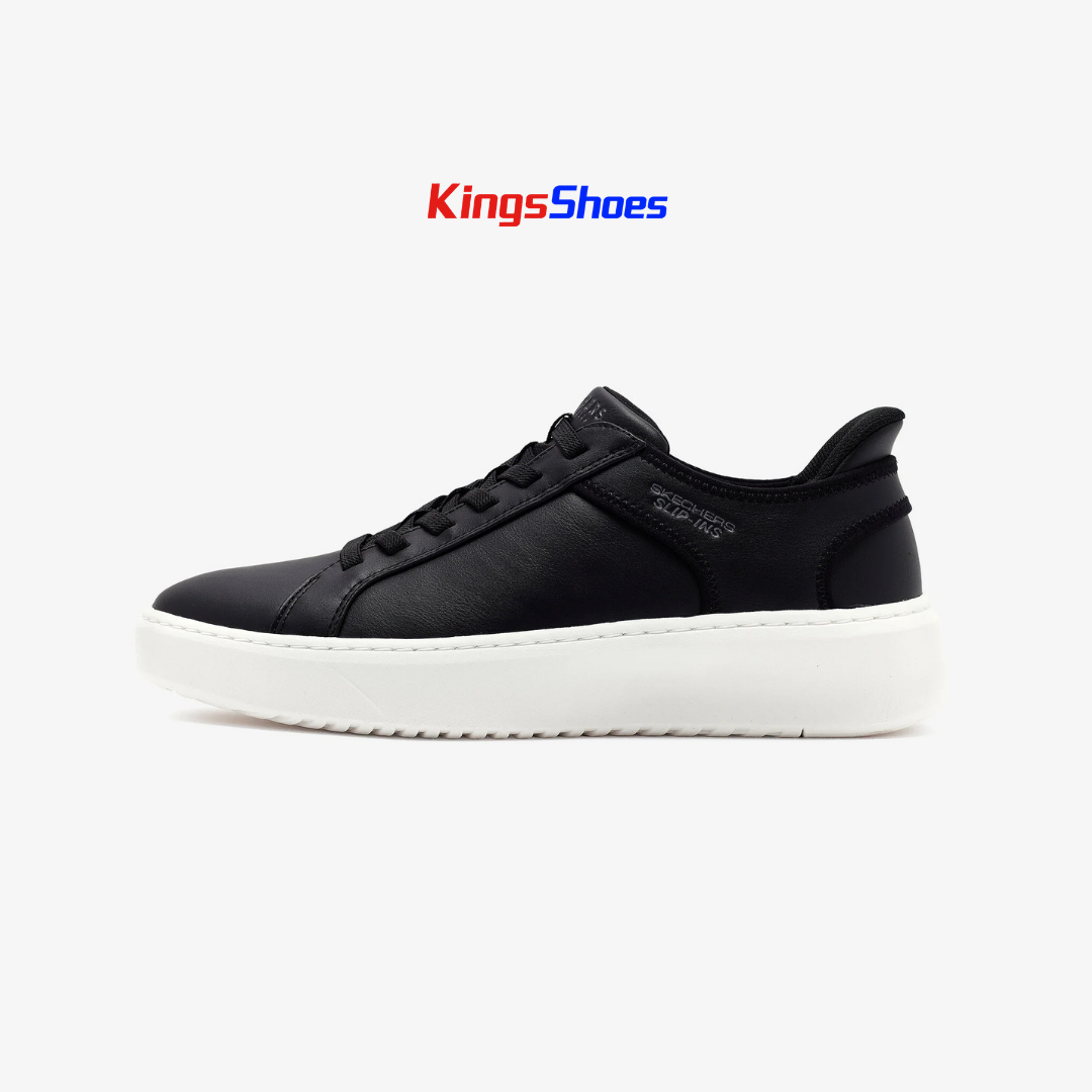 Tenis Skechers Street Hombre | Negro con blanco