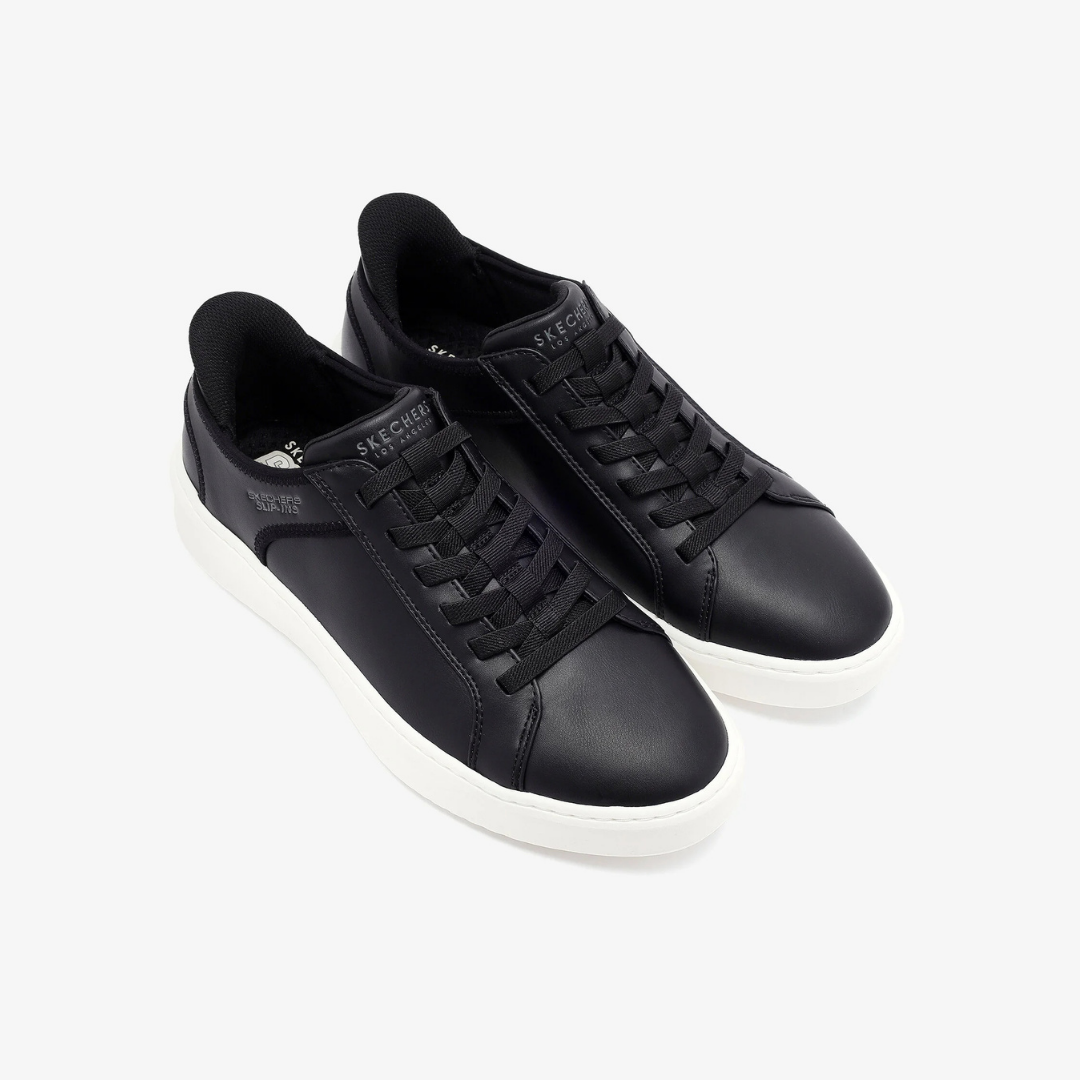 Tenis Skechers Street Hombre | Negro con blanco