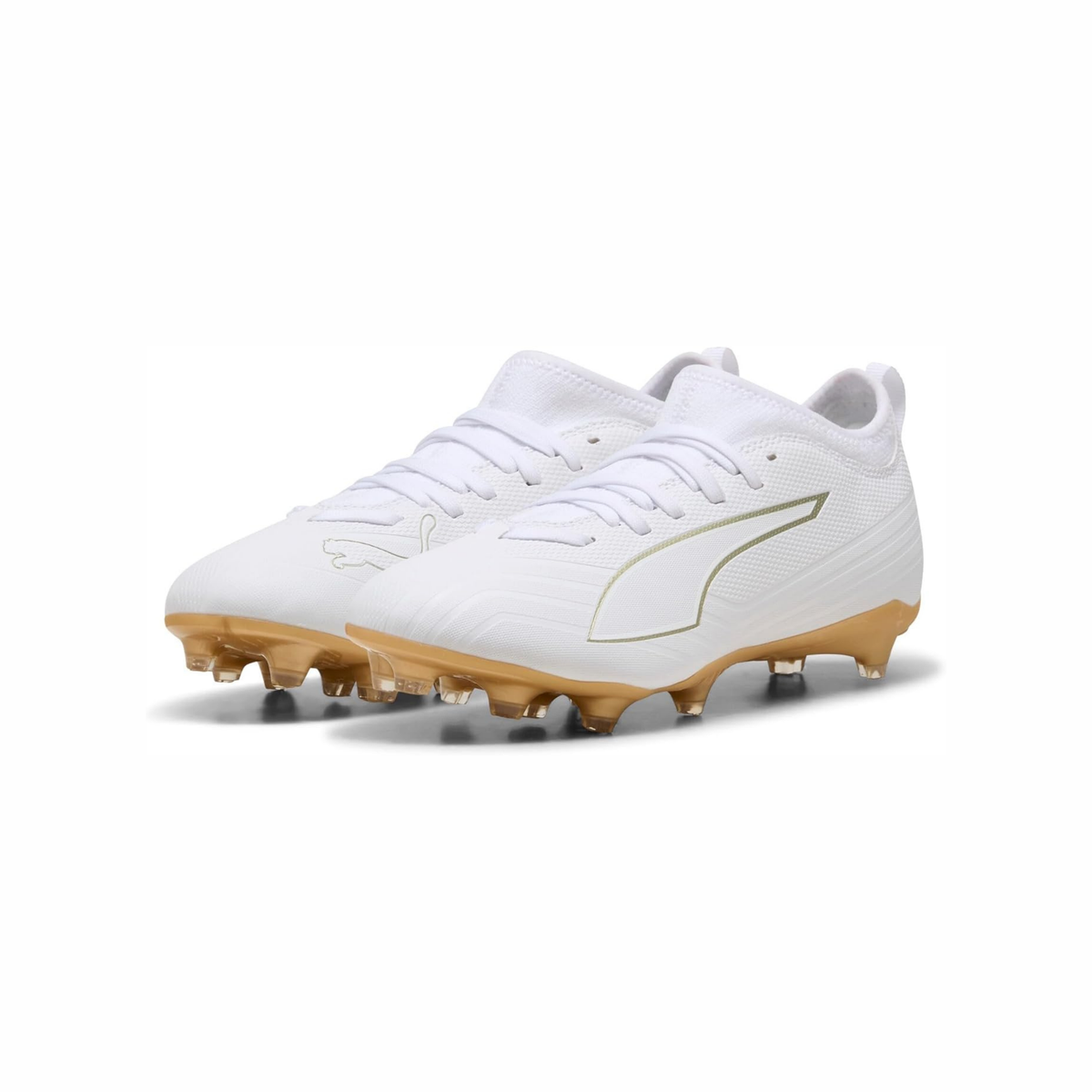 Tenis de Fútbol Puma ULTRA 6 MATCH FG/AG Blanco / Dorado / Negro Hombre
