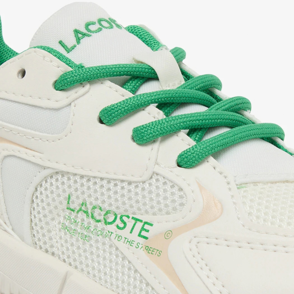Tenis Lacoste L003 Neo Blanco Hueso / Verde Niño