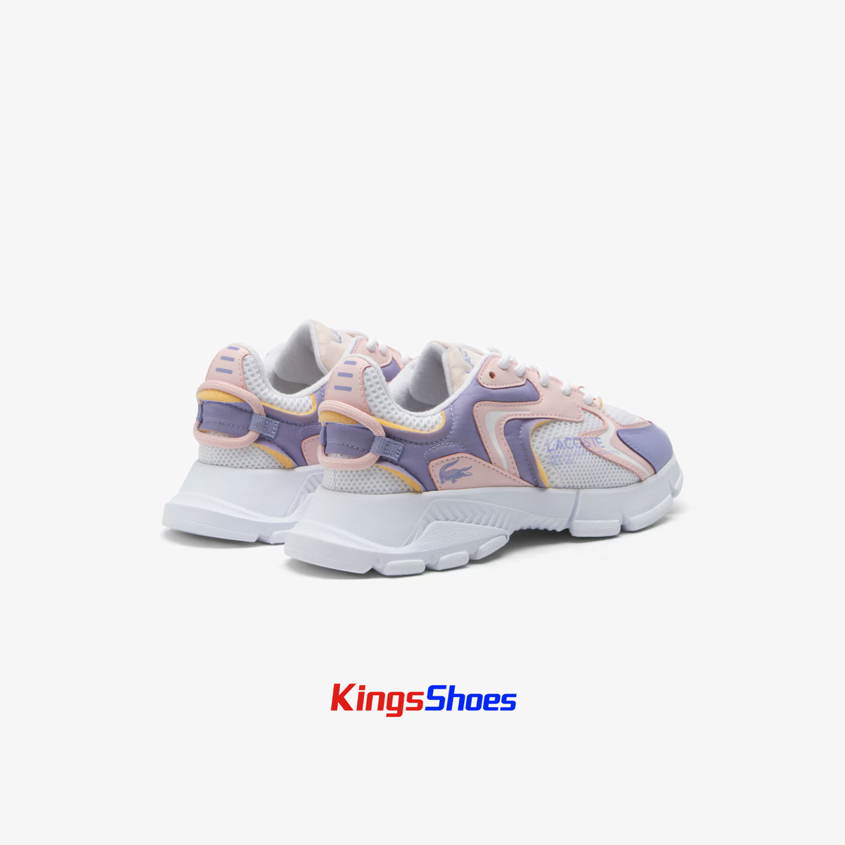 Tenis Lacoste L003 Neo Rosa Claro / Blanco Niño