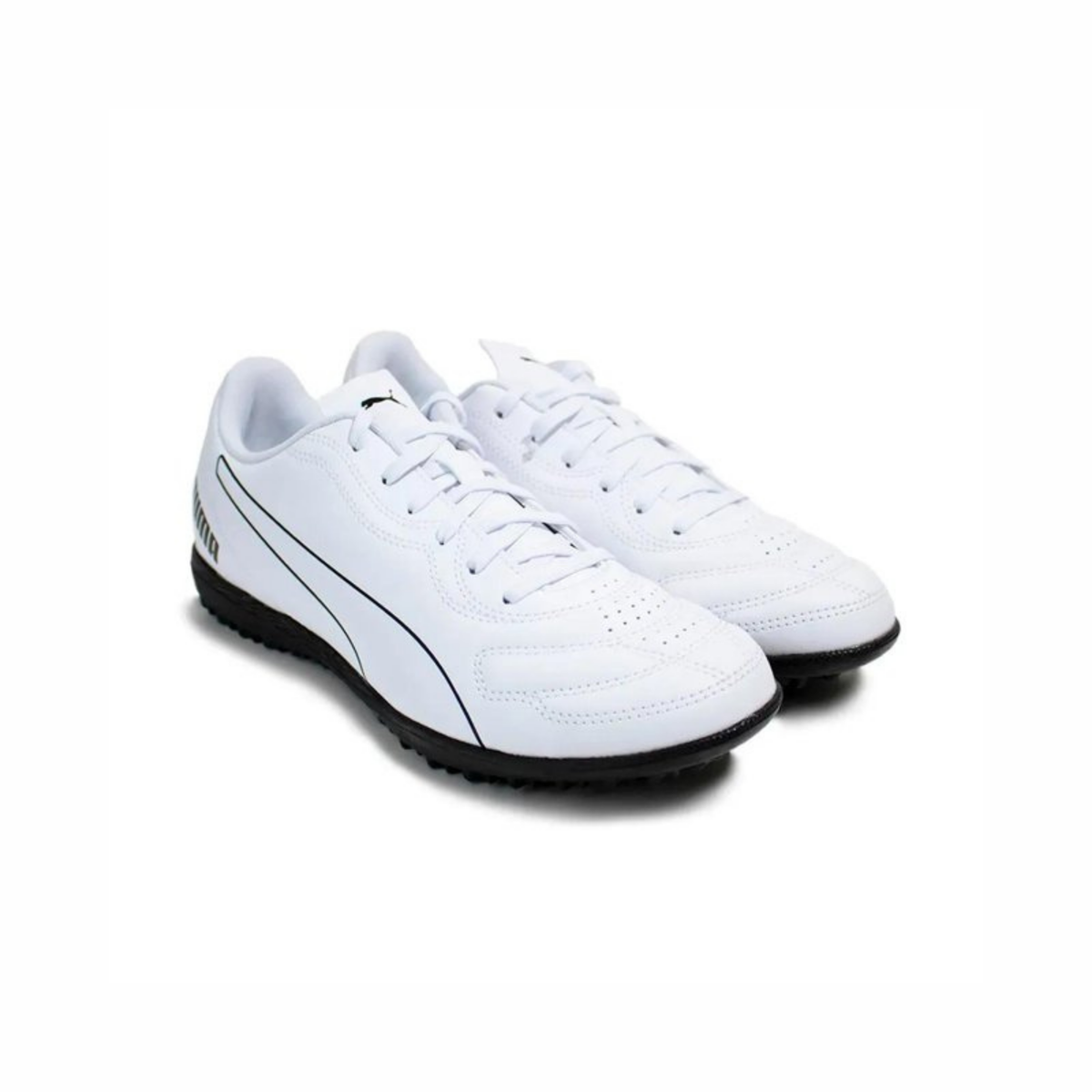 Tenis de Fútbol Puma CLASSICO TT Blanco / Negro Niño